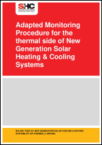 Adapted Monitoring Procedure for the thermal side of New Generation Solar Heating & Cooling Systems